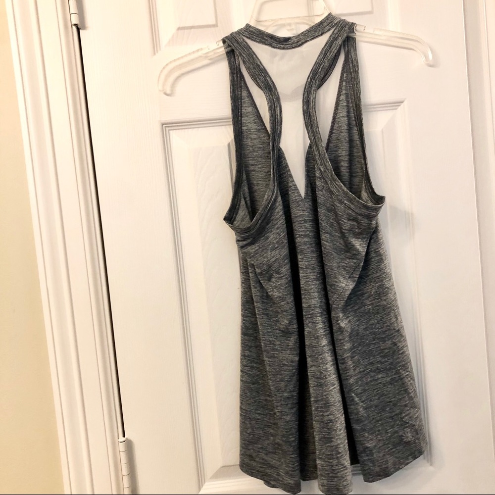 Athleta Utopia Mesh Tank - Gray Small S - Picture 4 of 4